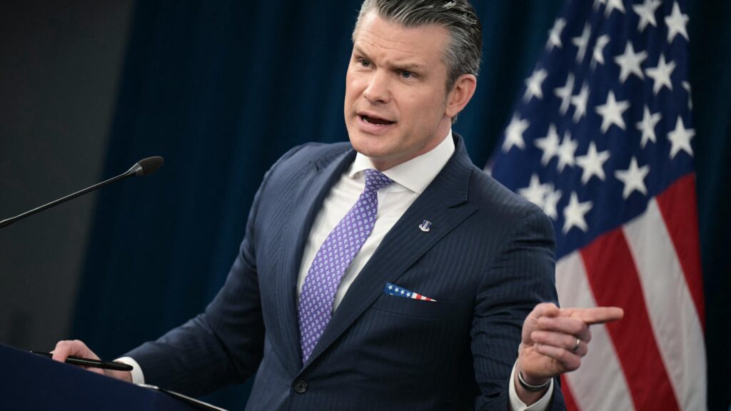 Hegseth Says U.S. Will ‘Negotiate With Bombs’ Until Iran Cease-Fire Deal Is Reached