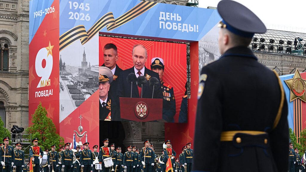 Putin Marks Pared-Down Victory Day Parade in Moscow After Zelensky Gives ‘Permission’