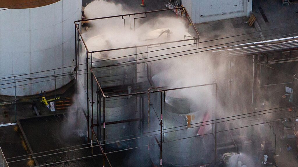 Tens of Thousands Ordered to Evacuate Over Chemical Tank Explosion Risk