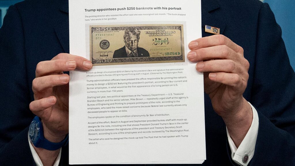Treasury Prepares to Put Trump on a 0 Bill