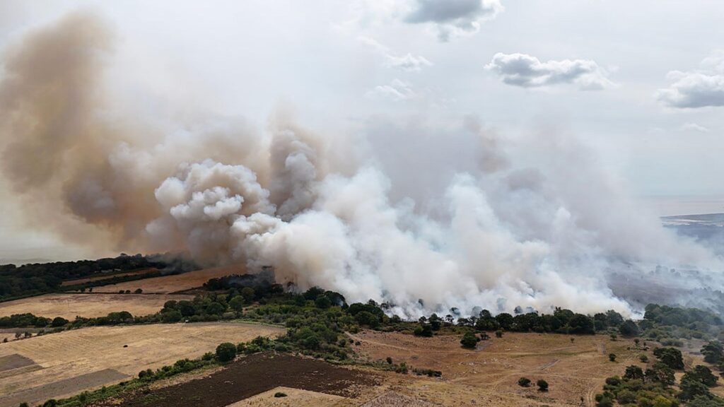 'Major Incident' Declared as England Wildfire Swells to Size of 210 Soccer Pitches
